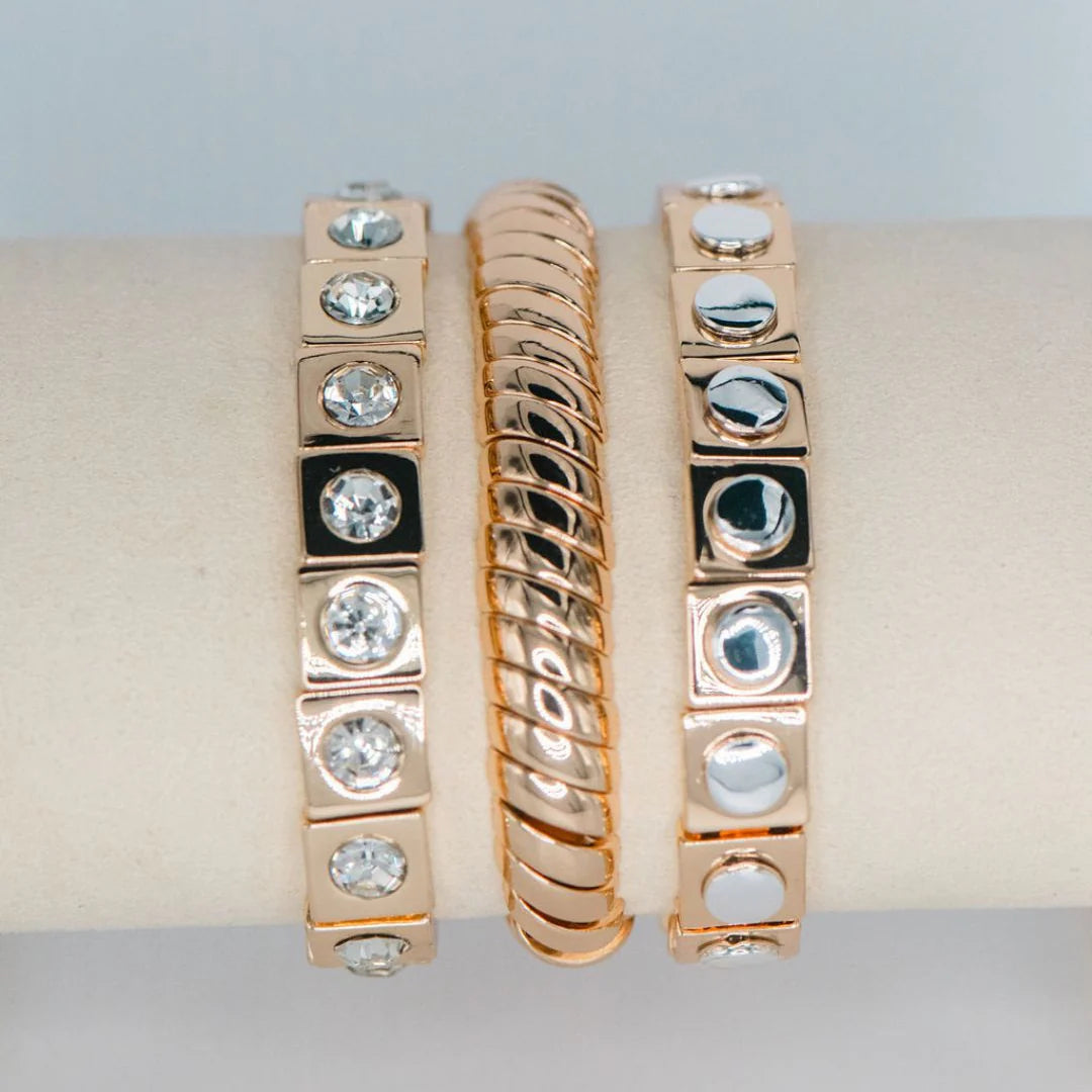 Triple Bracelet Set Gold