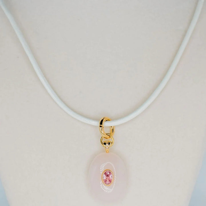 Beach Combing Necklace Coconut / Pink