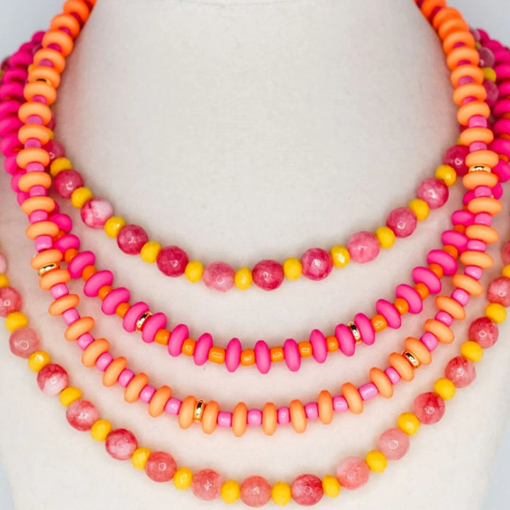 Calypso Layers (3 Necklaces) Pink