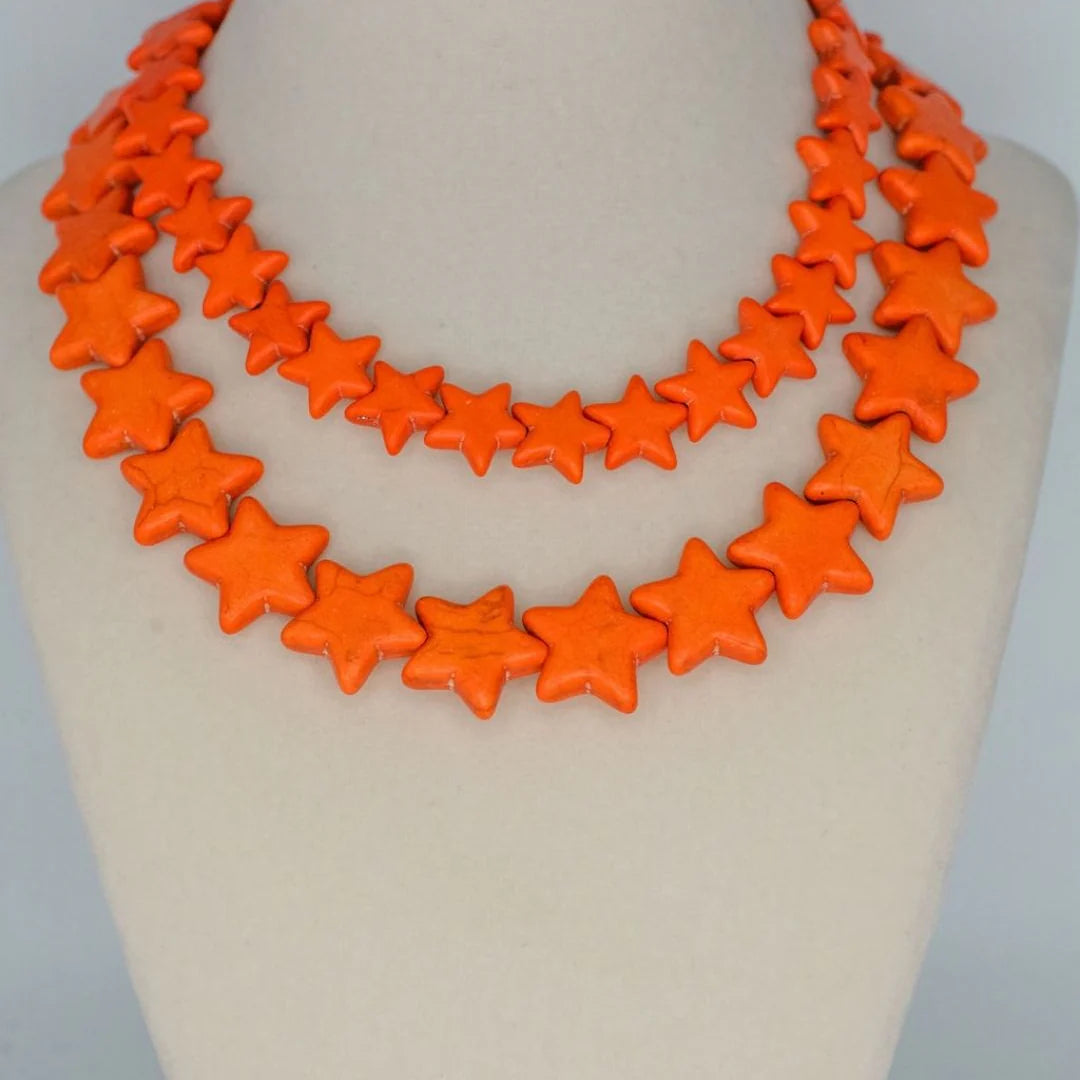 Sea Star Necklace Large Orange