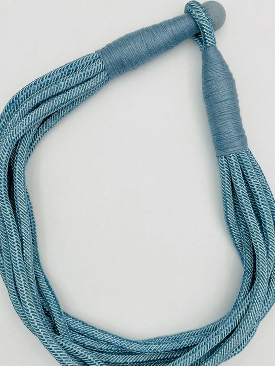 Original Slub 8 Strand NecklaceDusty Light Blue