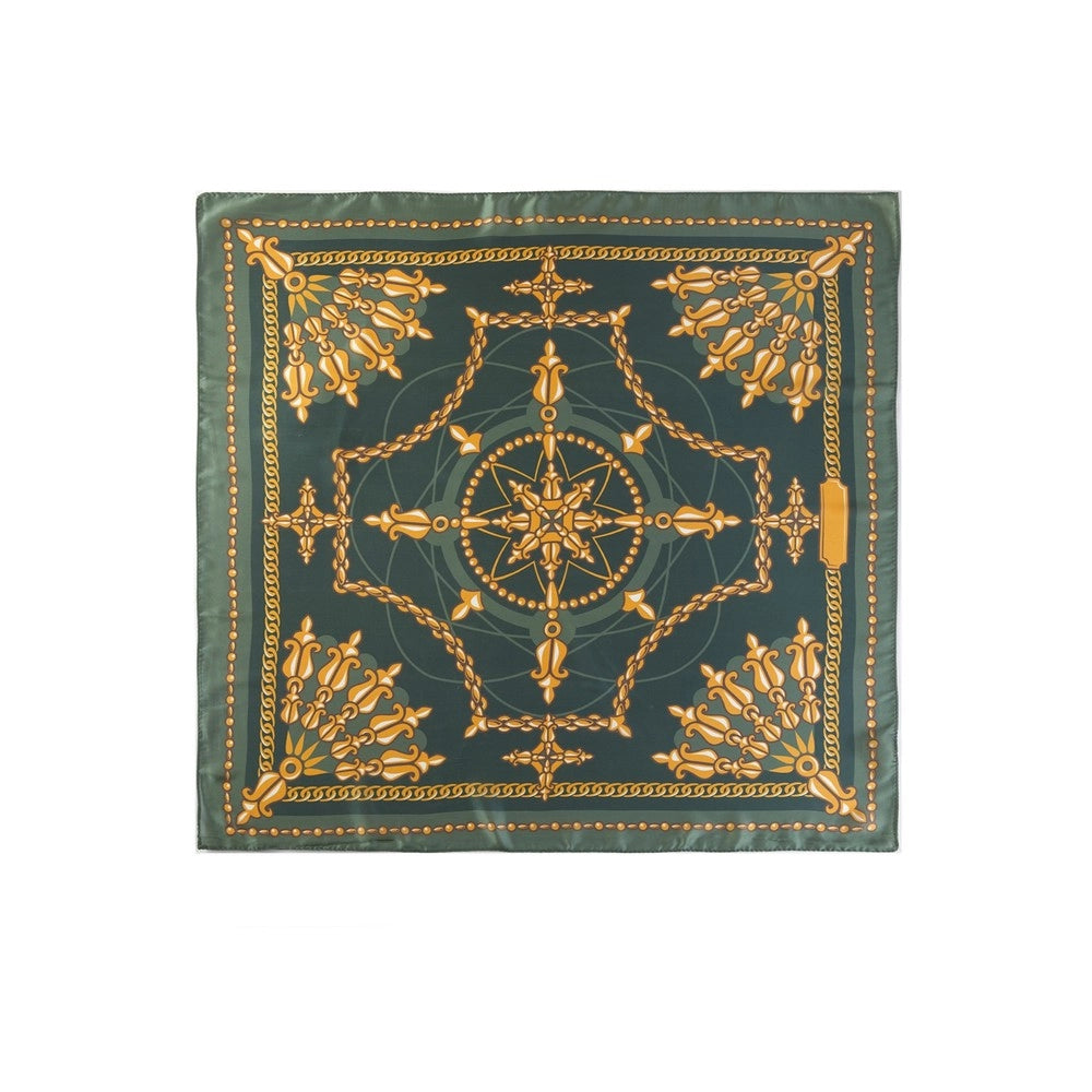 Nikki Square Scarf Olive