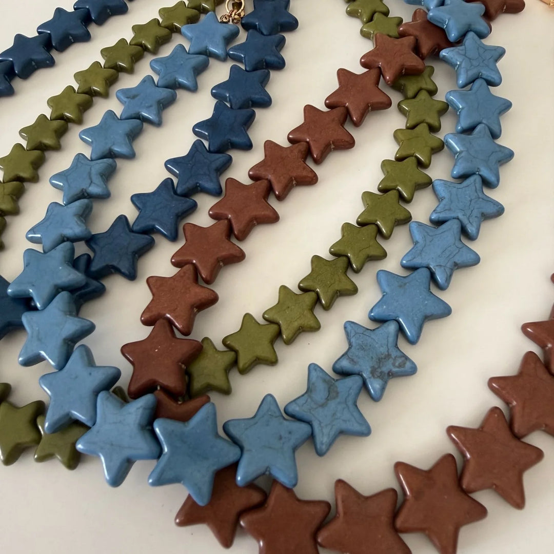 Star Necklace Small Dusty Blue