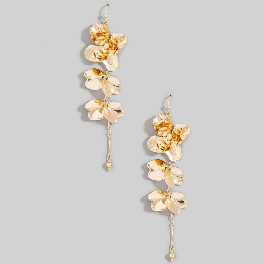 Petal Chain Dangle Earrings