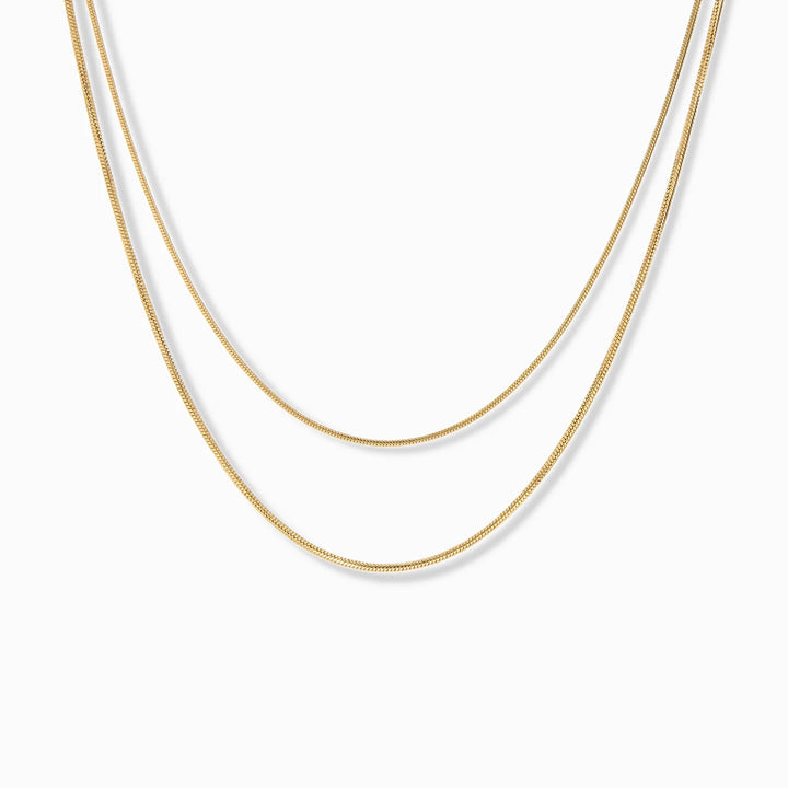 Double Layer Snake Chain Waterproof Necklace