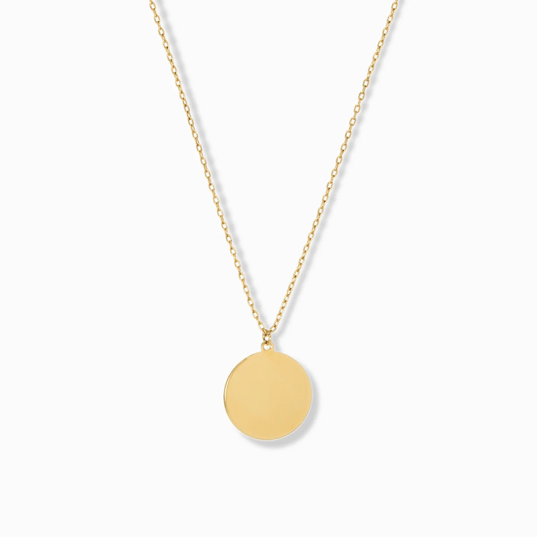Circle Pendant Waterproof Necklace