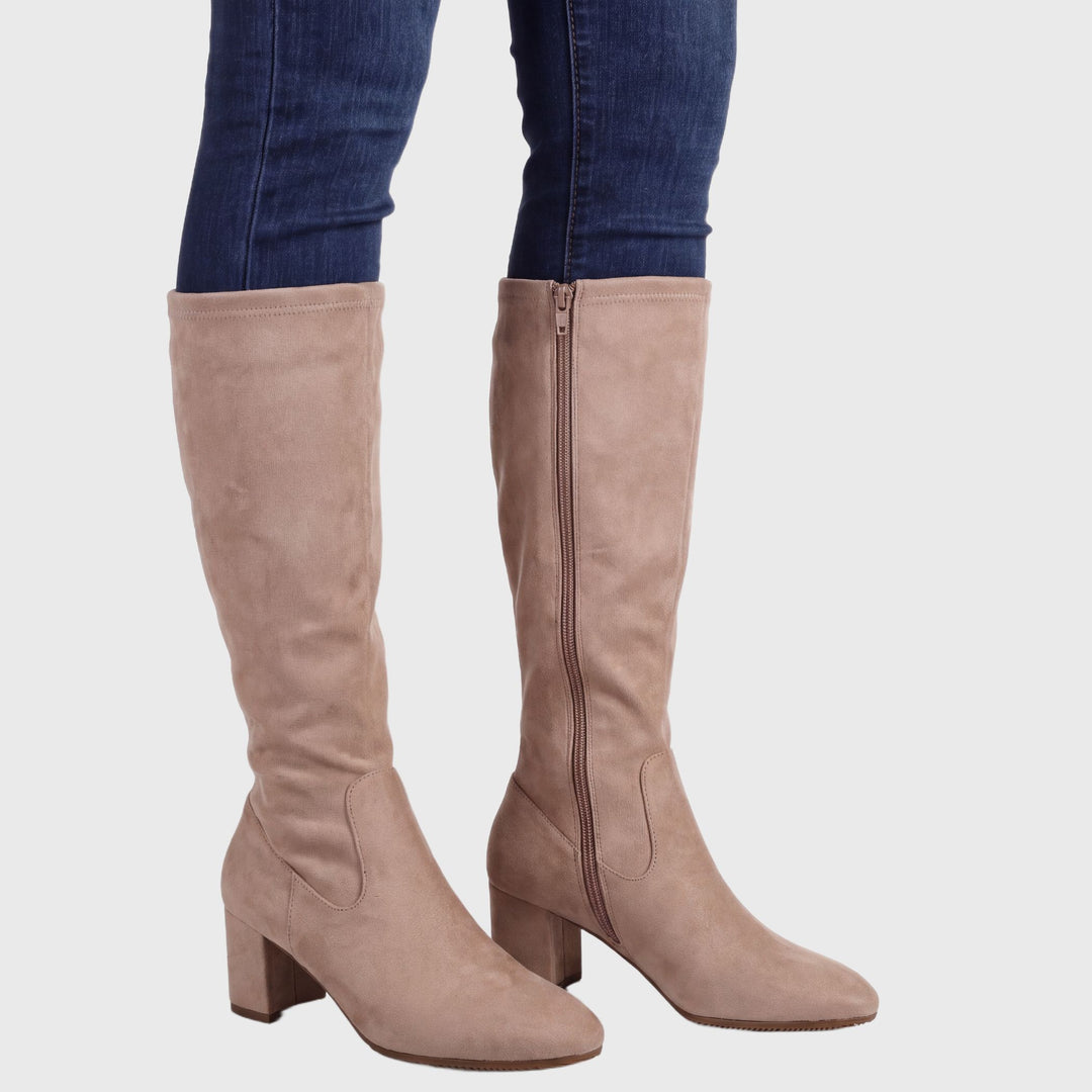 Sasha Boot Taupe Punto Suede
