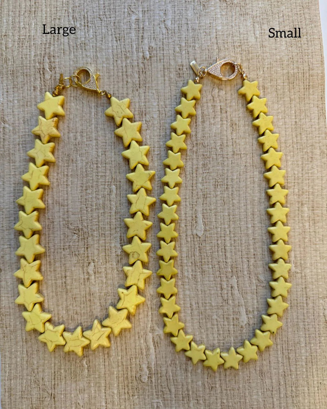 Sea Star Necklace Large Yellow