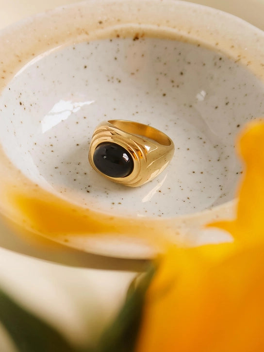 Palmer 18K Gold Non-Tarnish Ring