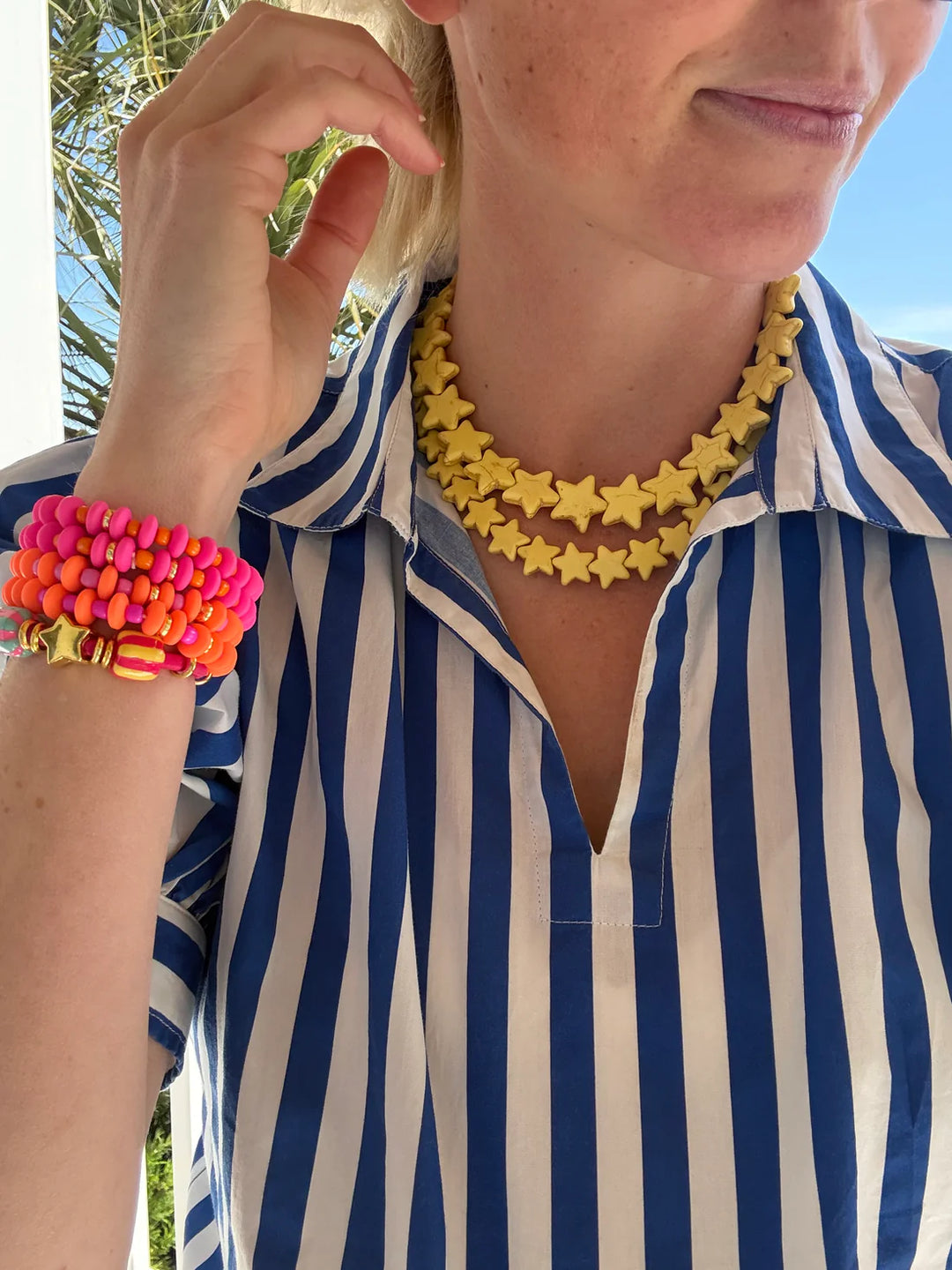 Sea Star Necklace Small Yellow