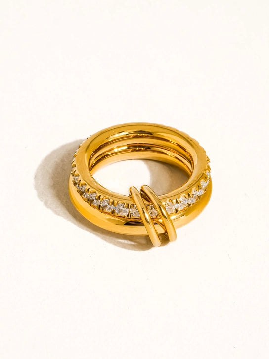 Justine 18K Gold Non-Tarnish Ring