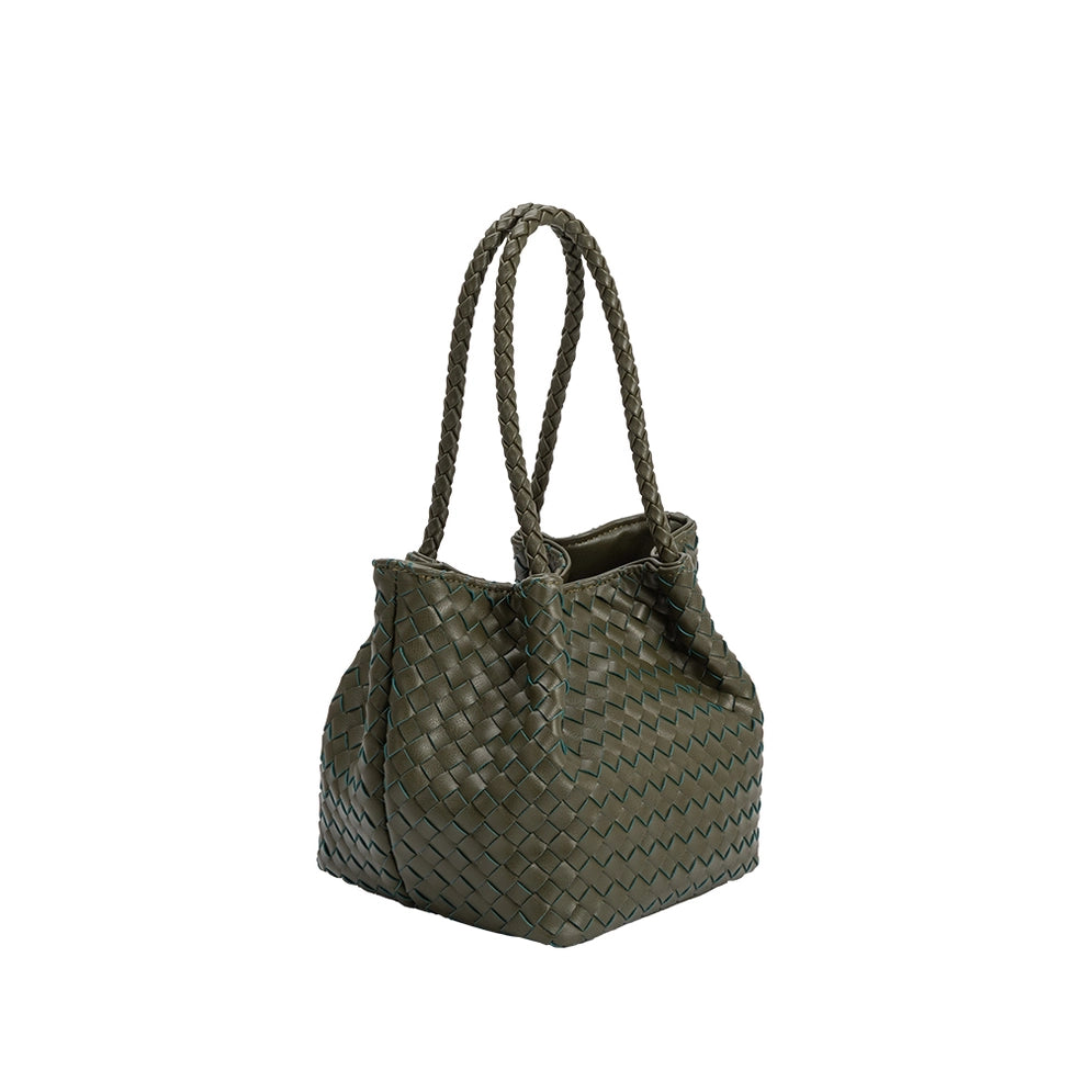 Anahi Recycled Vegan Top Handle Bag Olive