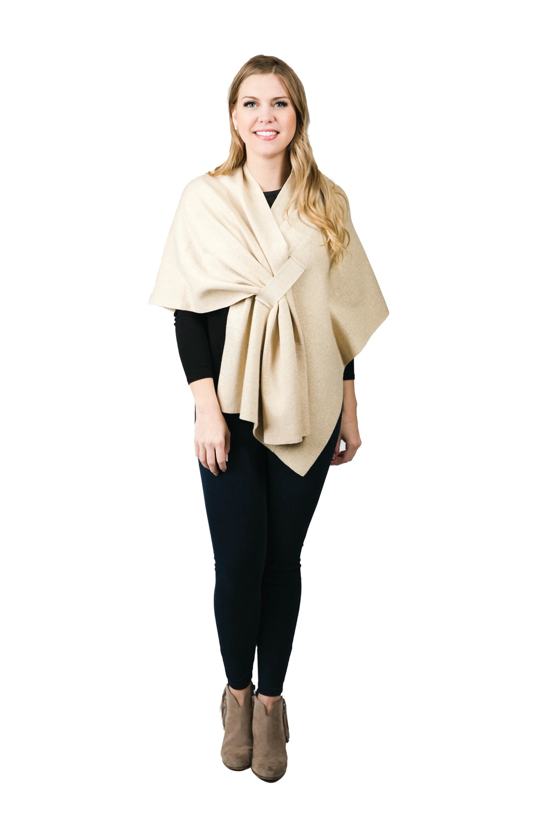 Katie Keyhole Wrap Metallic Gold