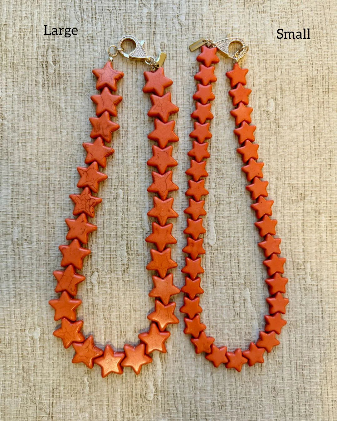 Sea Star Necklace Large Orange