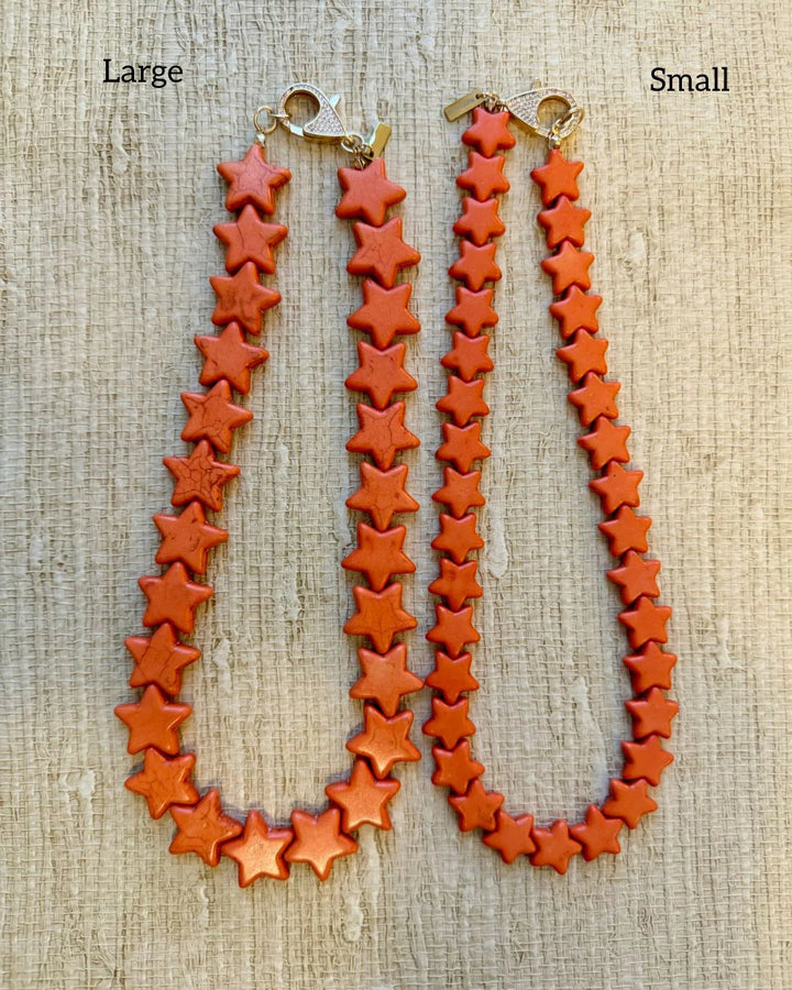 Sea Star Necklace Large Orange