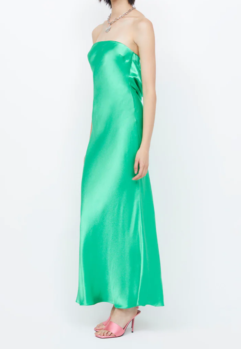 Moon Dance Strapless Dress Emerald