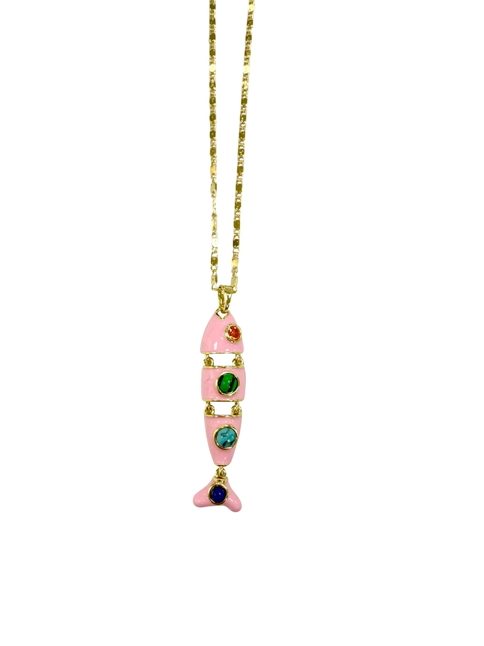 Perry Fish Necklace Pink