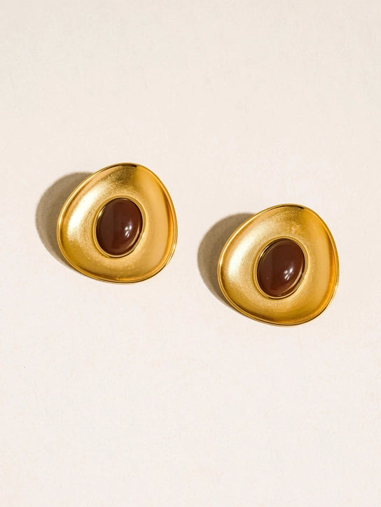 Vionnet 18K Gold Non-Tarnish Earrings