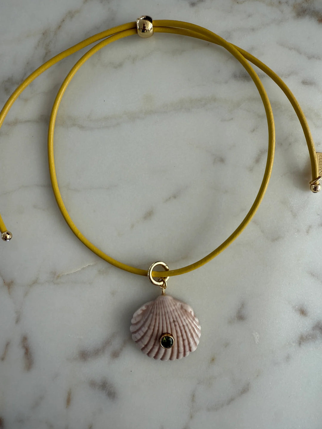 Beach Combing Necklace Yellow / Coconut