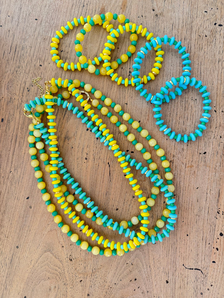 Calypso Stack (5 Bracelets) Blue