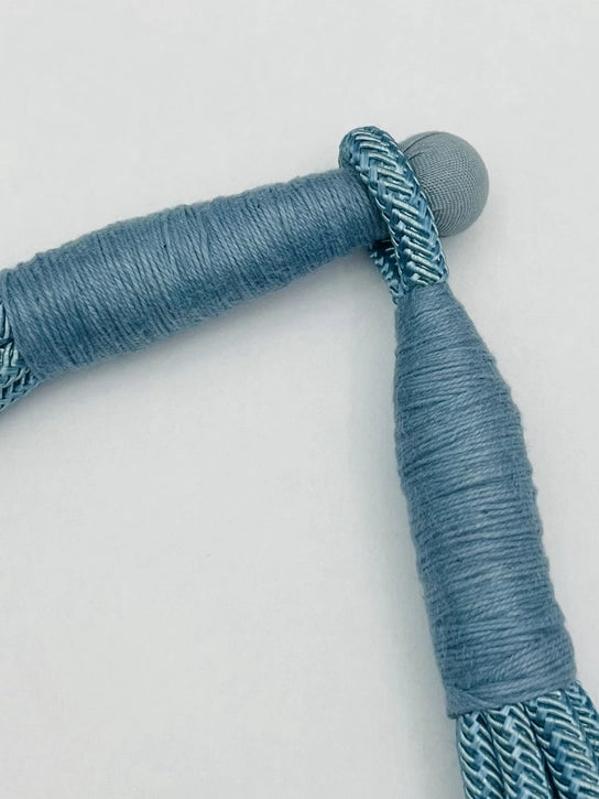 Original Slub 8 Strand NecklaceDusty Light Blue