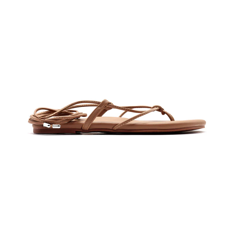 Angie Wrap Sandal Tan