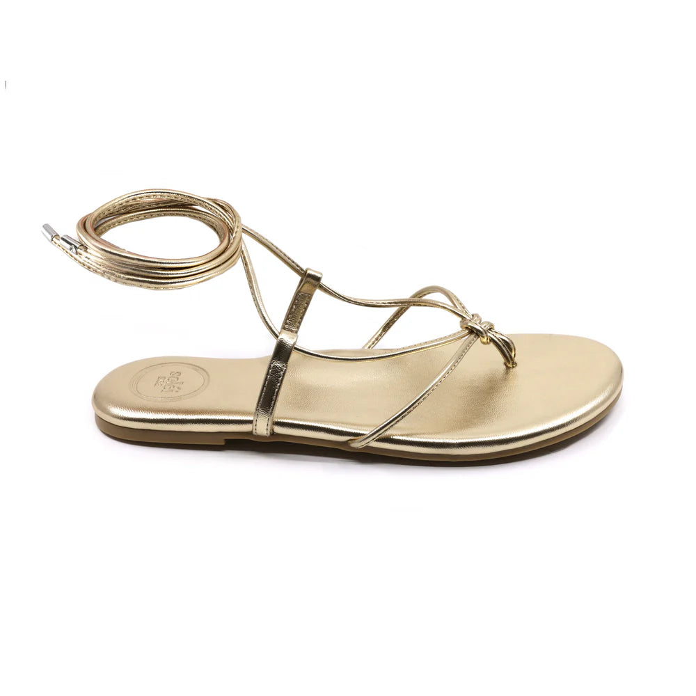 Angie Wrap Sandal Gold