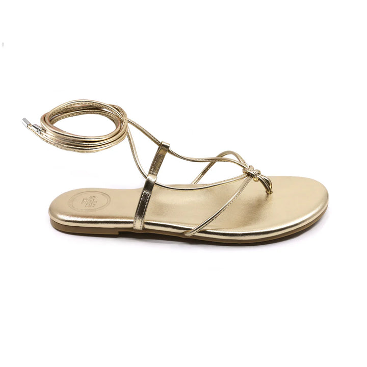 Angie Wrap Sandal Gold