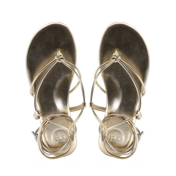 Angie Wrap Sandal Gold
