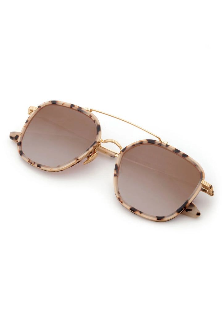 Austin Sunglasses 24K Titanium Matte Oyster Mirrored