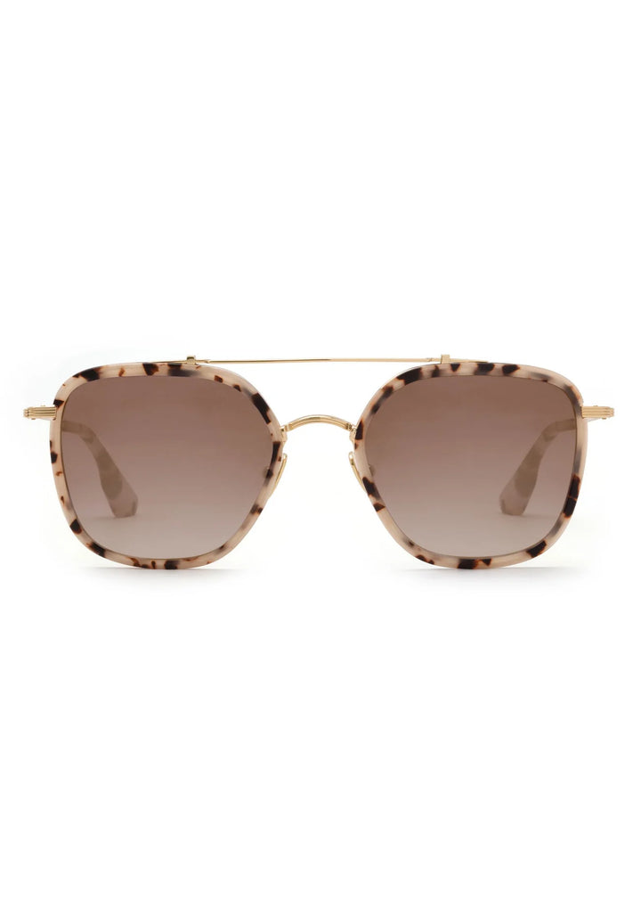 Austin Sunglasses 24K Titanium Matte Oyster Mirrored