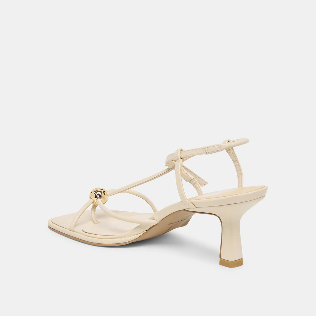 Mylee Heels Creme Leather
