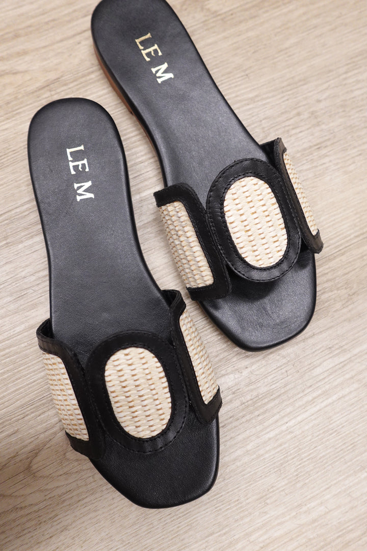 Vita Sandal Nude Black