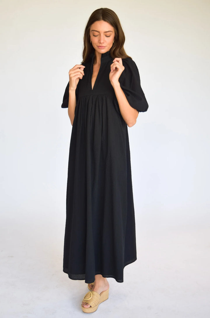 High Neck Midi Black