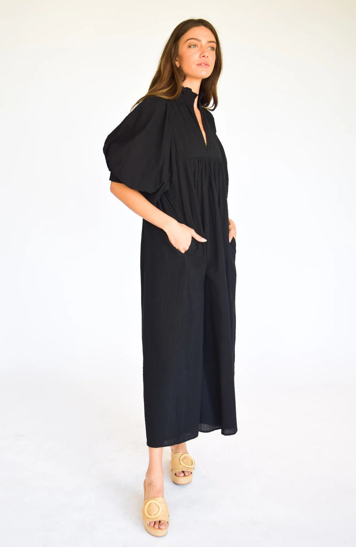 High Neck Midi Black