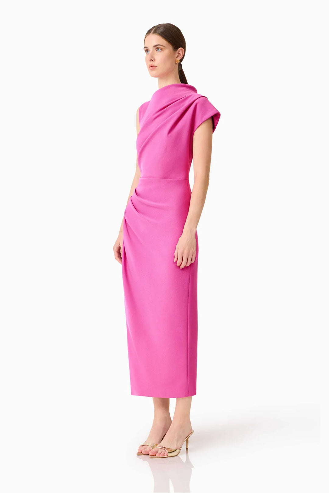 Chantal Asymmetrical Midi Dress