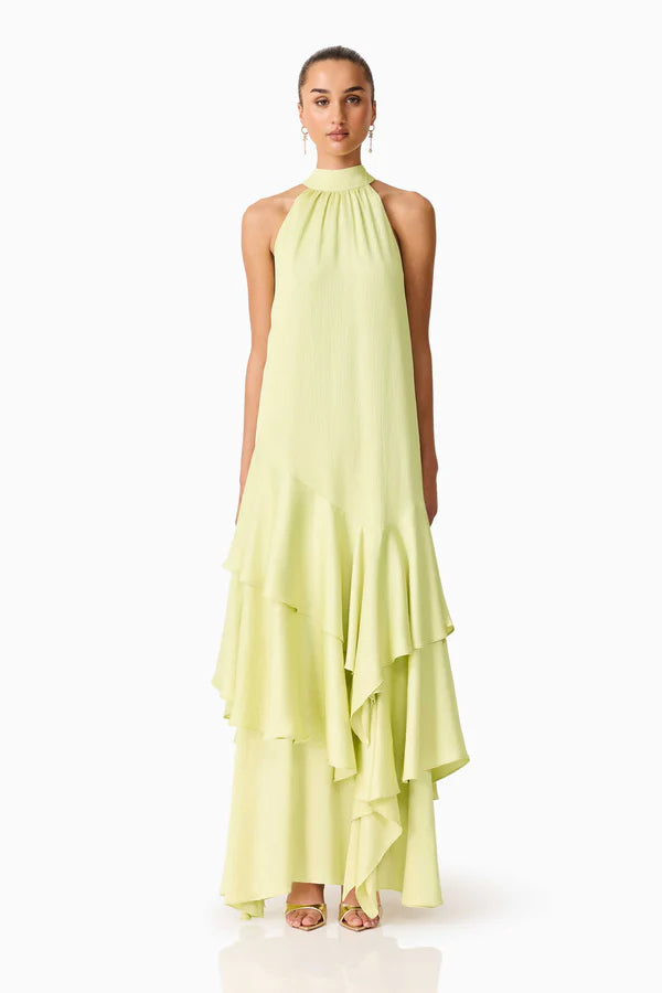 Varella Halter Gown Pistachio Green