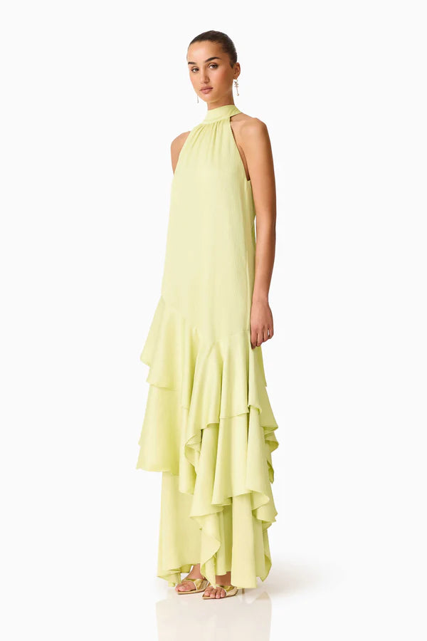 Varella Halter Gown Pistachio Green