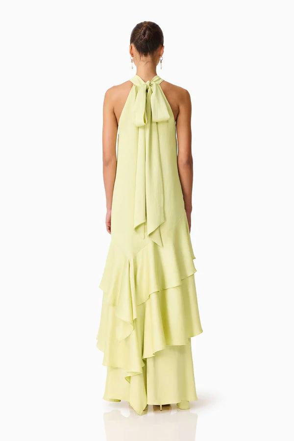 Varella Halter Gown Pistachio Green