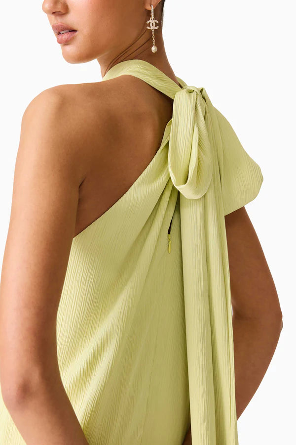 Varella Halter Gown Pistachio Green