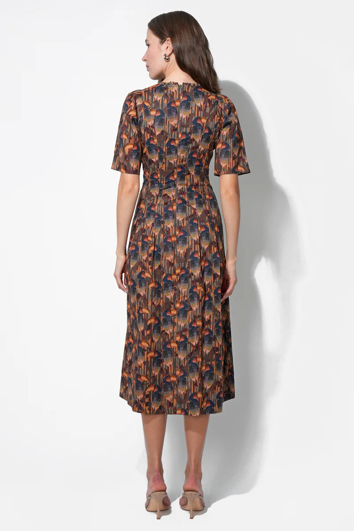 Gracie Puff Sleeve Midi Dress