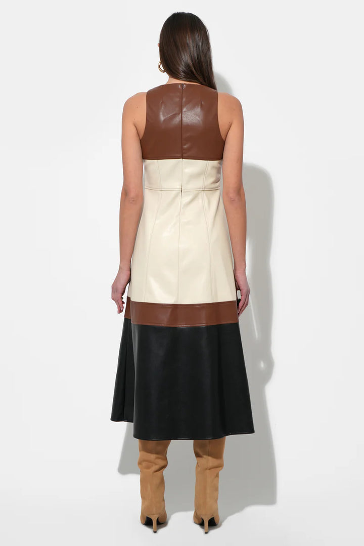 Caspia Colorblock Midi Dress