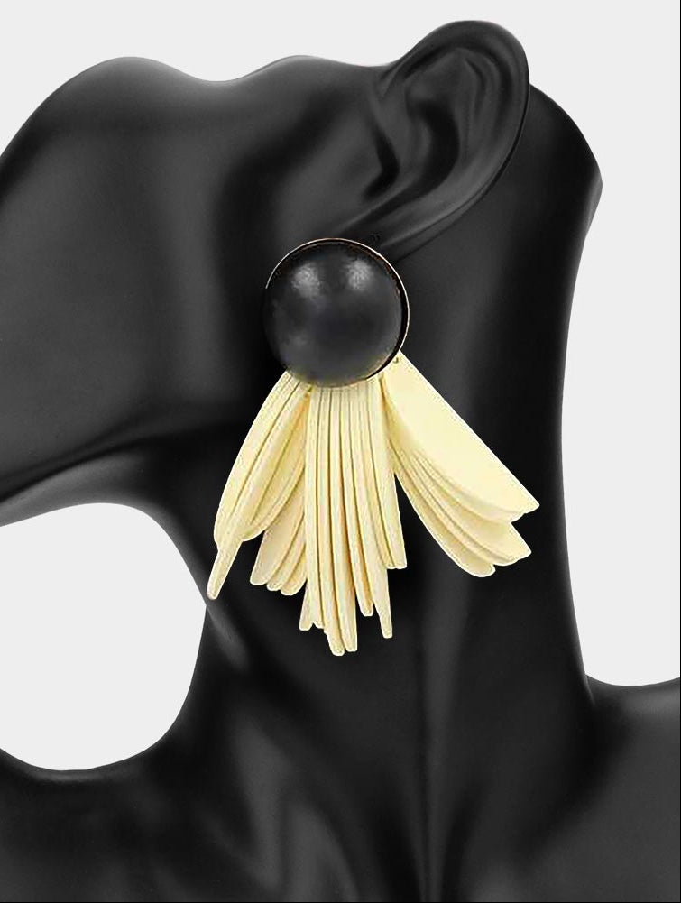 Rae Earrings Black/Ivory