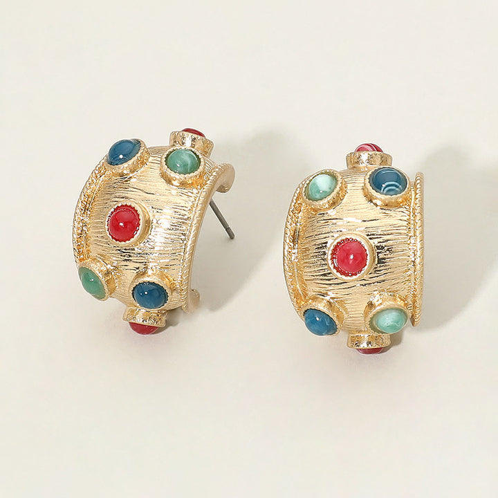 Ralph Hoop Earrings Multi