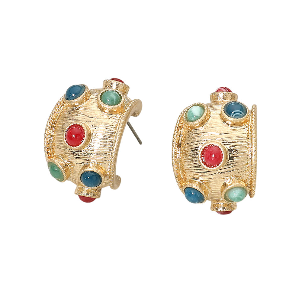 Ralph Hoop Earrings Multi