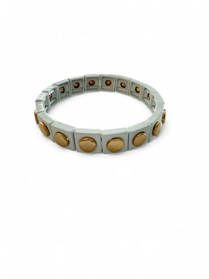 Geometric Bracelet White