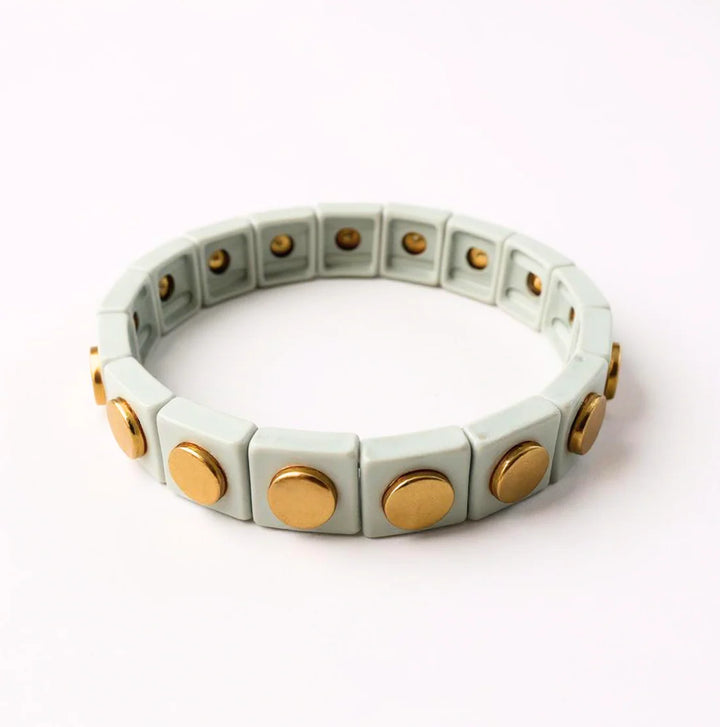 Geometric Bracelet White