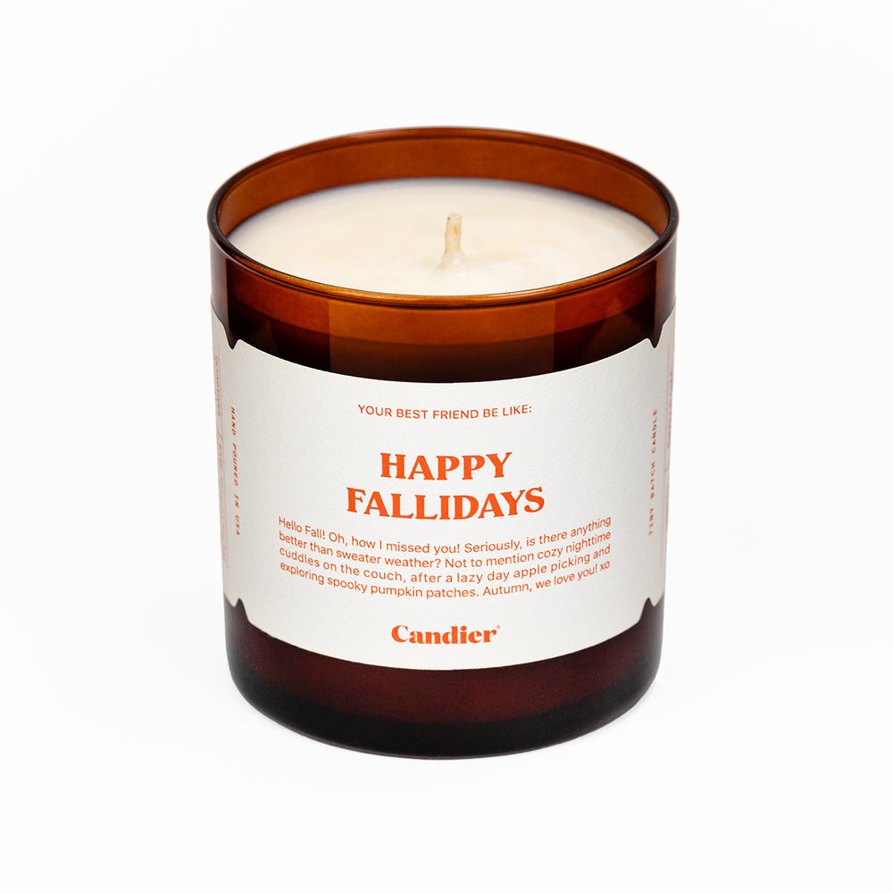 Happy Fallidays Candle