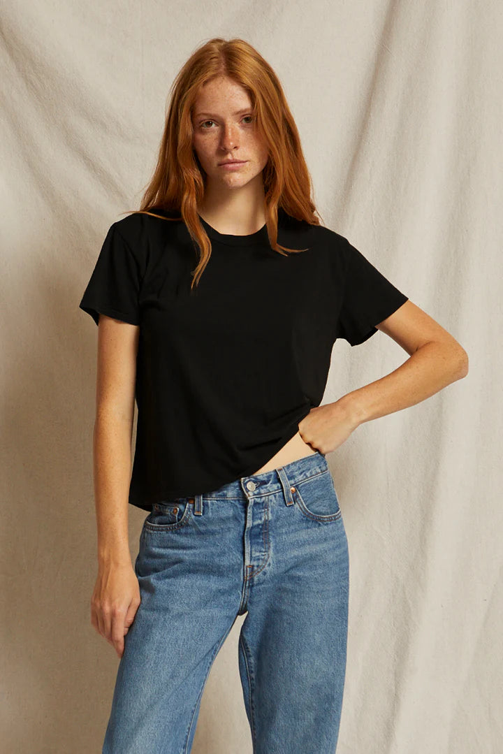 Harley Boxy Crew Tee True Black