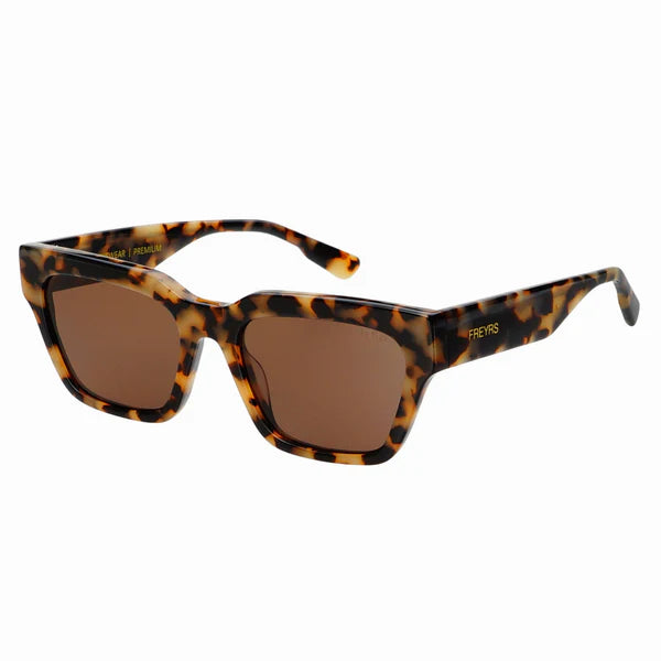 Hayden Acetate Unisex Rectangular Sunglasses Milky Tortoise